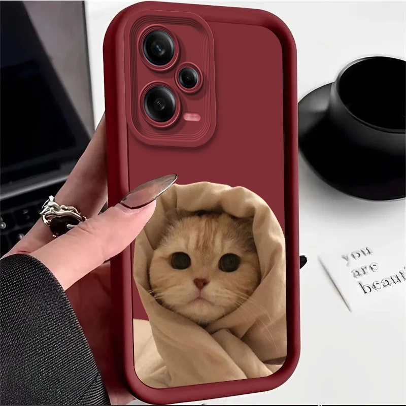 Cartoon Fun Cat Pet Dog Per Redmi K50 K40 K30 K20 12C 10C 9C 9At 9A Ultra Pro Prime Eye Ladder Phone Case