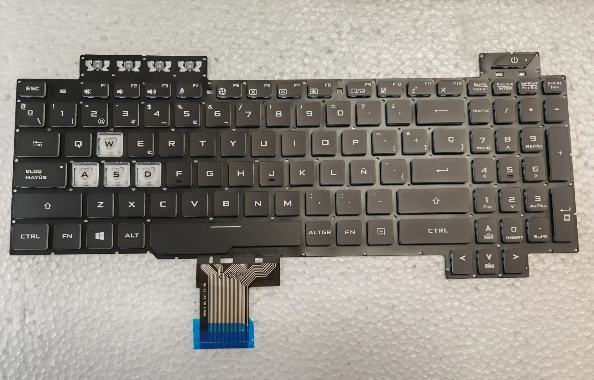

Испанская клавиатура для ASUS TUF Gaming FX95 FX95D FX95G FX505 FX505GD FX505GE FX505GM FX705 ZX80 FZ80G GL703 GL703V GL703M GL703VM