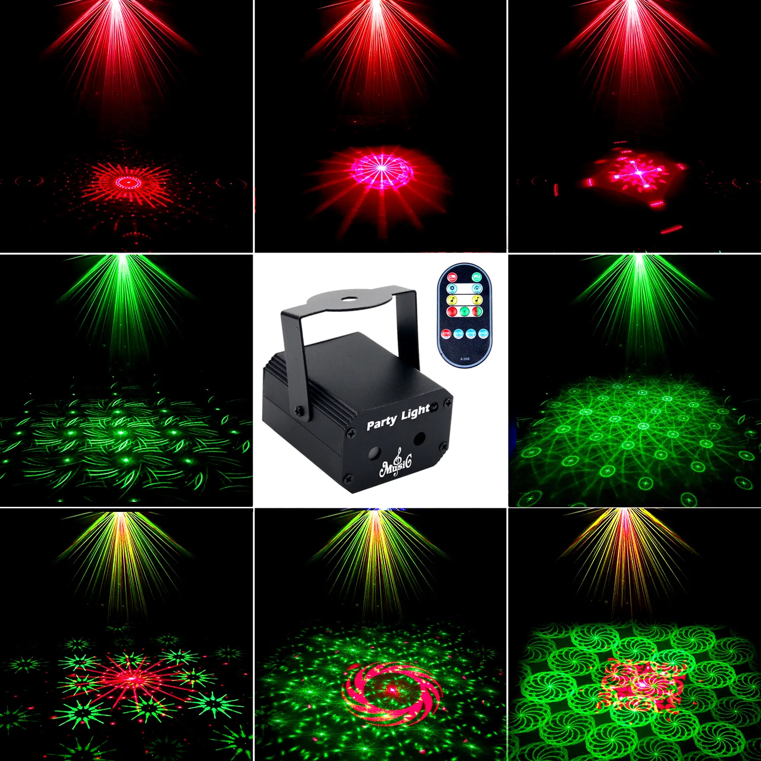 

Party Lights Disco Light Party Lights Projector with Remote Control DJ Lights USB Powered for Bar Party Dance Birthday Christmas