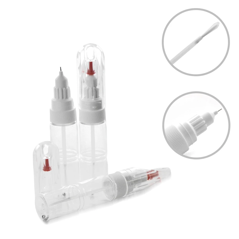 20ml 100pcs/lot (without printing) Kimcci Dotted Pen+Drawing Pen Nail Art Tools 2 IN 1 Needle Brush Dual-use  Empty Bottle 4