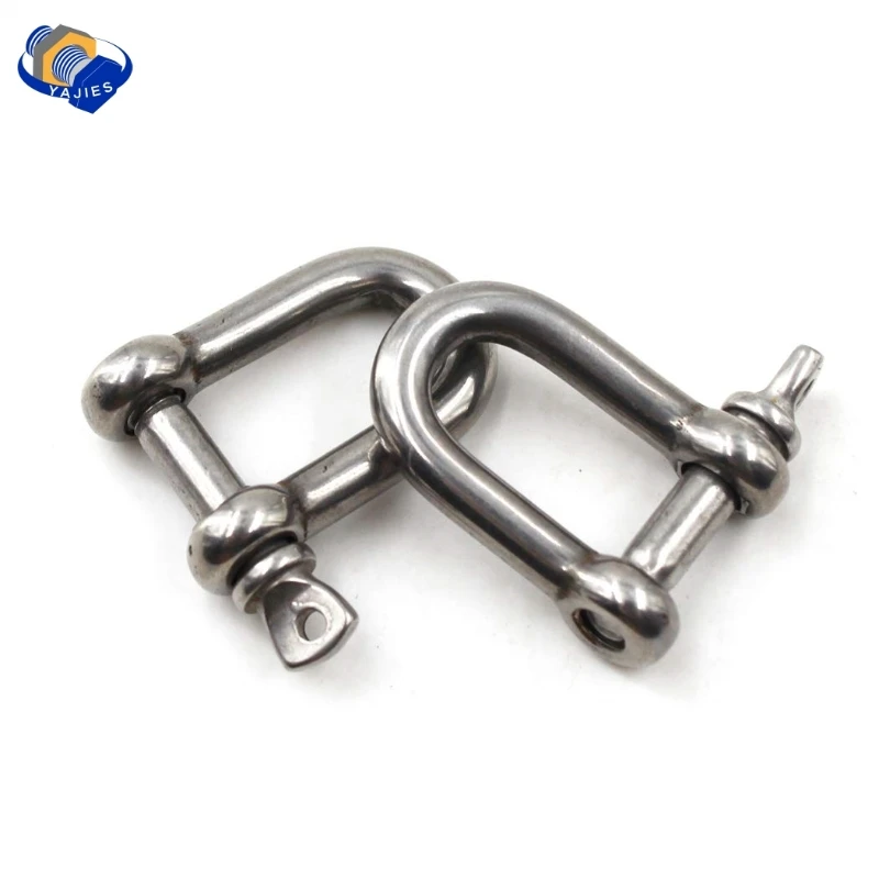 304 Straight D Shackle Short Stainless Steel Breaking D Rigging Shackle Hooks boat rigging hardware M4 M5 M6 M8 M10 M12 M14 M16 304 Straight D Shackle Short Stainless Steel Breaking D Rigging Shackle Hooks boat rigging hardware M4 M5 M6 M8 M10 M12 M14 M16