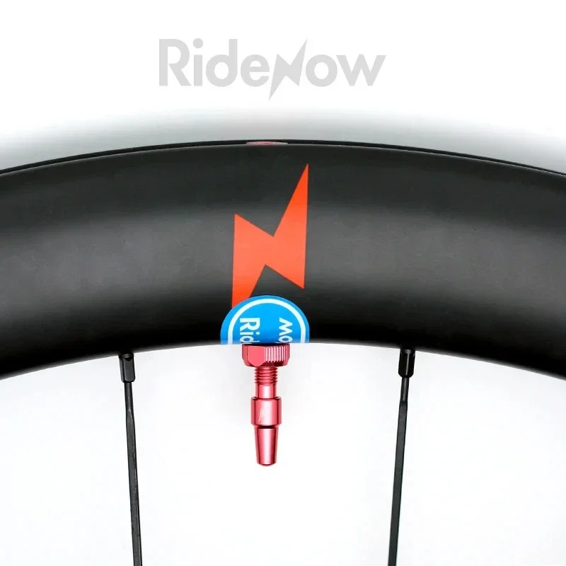 Ridenow Bicycle Tubeless Valve 45/65/85mm Anodized Aluminum Alloy Presta Valve Removable Core Air Road MTB Gravel Bike