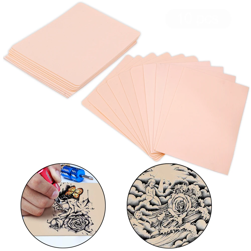 Tattoo Blank Practice Skin Permanent Makeup Eyebrow Paint Double Side Synthetic Leather Tattoo Beginner Fake Skin Exercise Tool