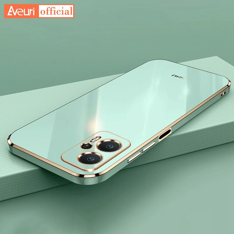 Placcatura Custodia In Silicone Per Xiaomi Poco F4 X4 GT M4 Pro 4G 5G Copertura Molle Della Cassa Del Telefono di TPU Per redmi Nota 11E 11S 11 Pro Plus_voghion.com
