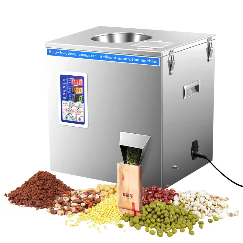 

Multifunctional tea packaging machine strip granule filling machine fruit grains rice grains quantitative filling machine
