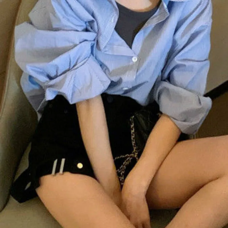Summer All-match Fashionable Streetwear Women Solid Loose Shorts Female Denim Leisure Daily Korean Version Stylish New Popular