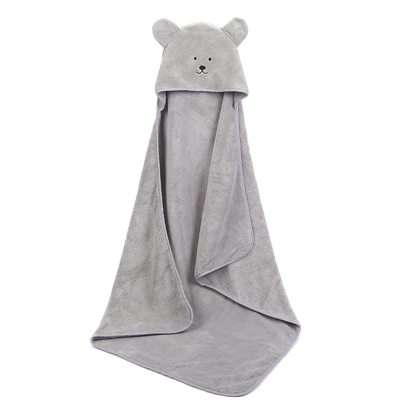 Baby Bath Towel Girl Boy Baby Towel Newborn Hooded Cartoon Coral Fleece Infant Towels Blanket Newborn Bathrobe