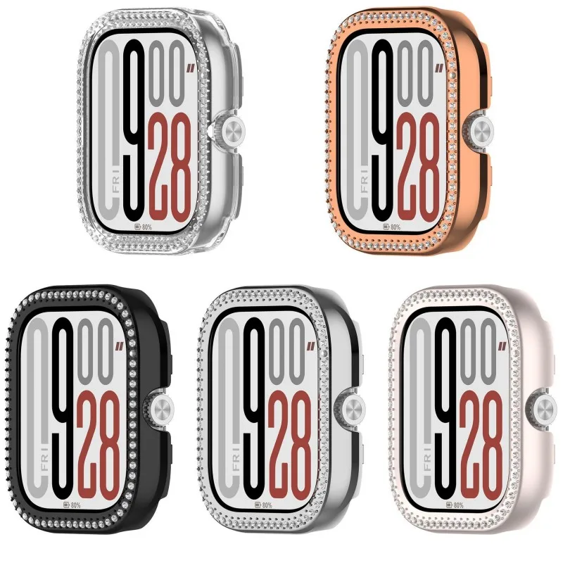 Bling Diamond Crystal Watch Bumper Protective Cover in Hollow Design