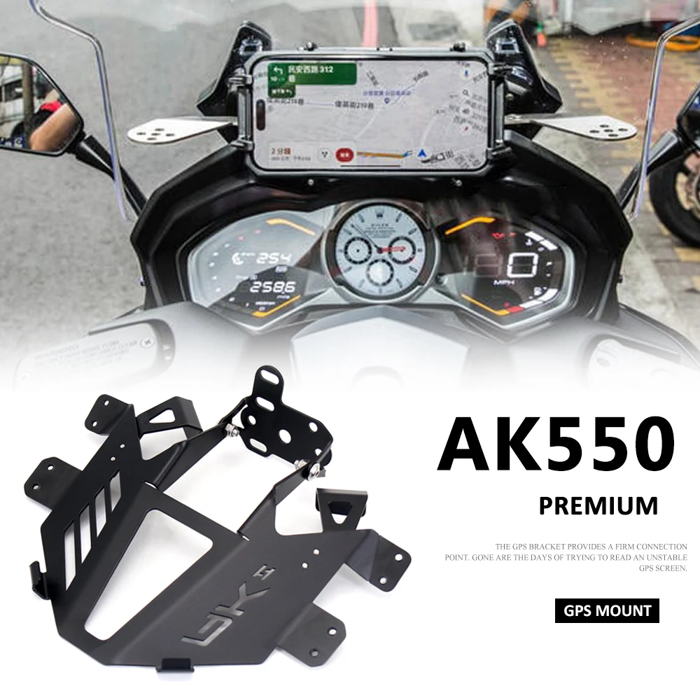Fit For KYMCO AK 550 Premium Ak550 Premium 2023-2025 2024 Motorcycle Accessories Phone Holder Stand GPS Mount Navigation Bracket