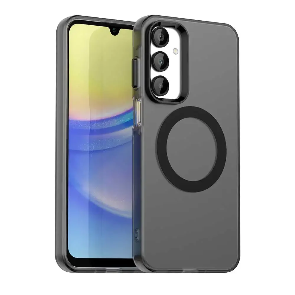 Magnetic Wireless Charging Candy Color Matte Silicone Phone Case