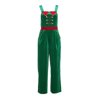 Women’s Christmas Jumpsuit Overalls Casual Sleeveless 3D Print Baggy Romper Pants Holiday Party Costume Female Wide Leg Trousers - Image 4