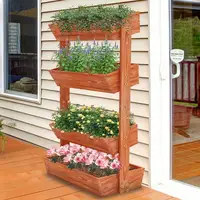 Tiered Solid Standing Raised Garden Bed Extre Large Planter Box In/Outdoor 1