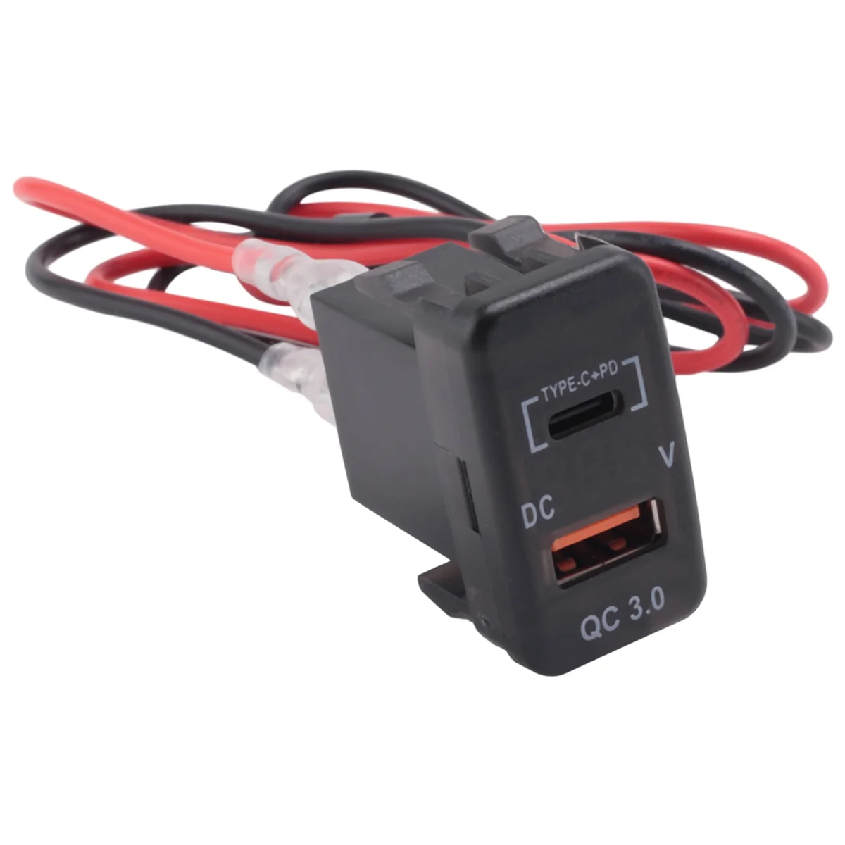

Car Fast Charger Adapter QC3.0 Dual USB Quick Charger Socket with Voltmeter for Toyota Land Cruiser Hilux Prado FJ