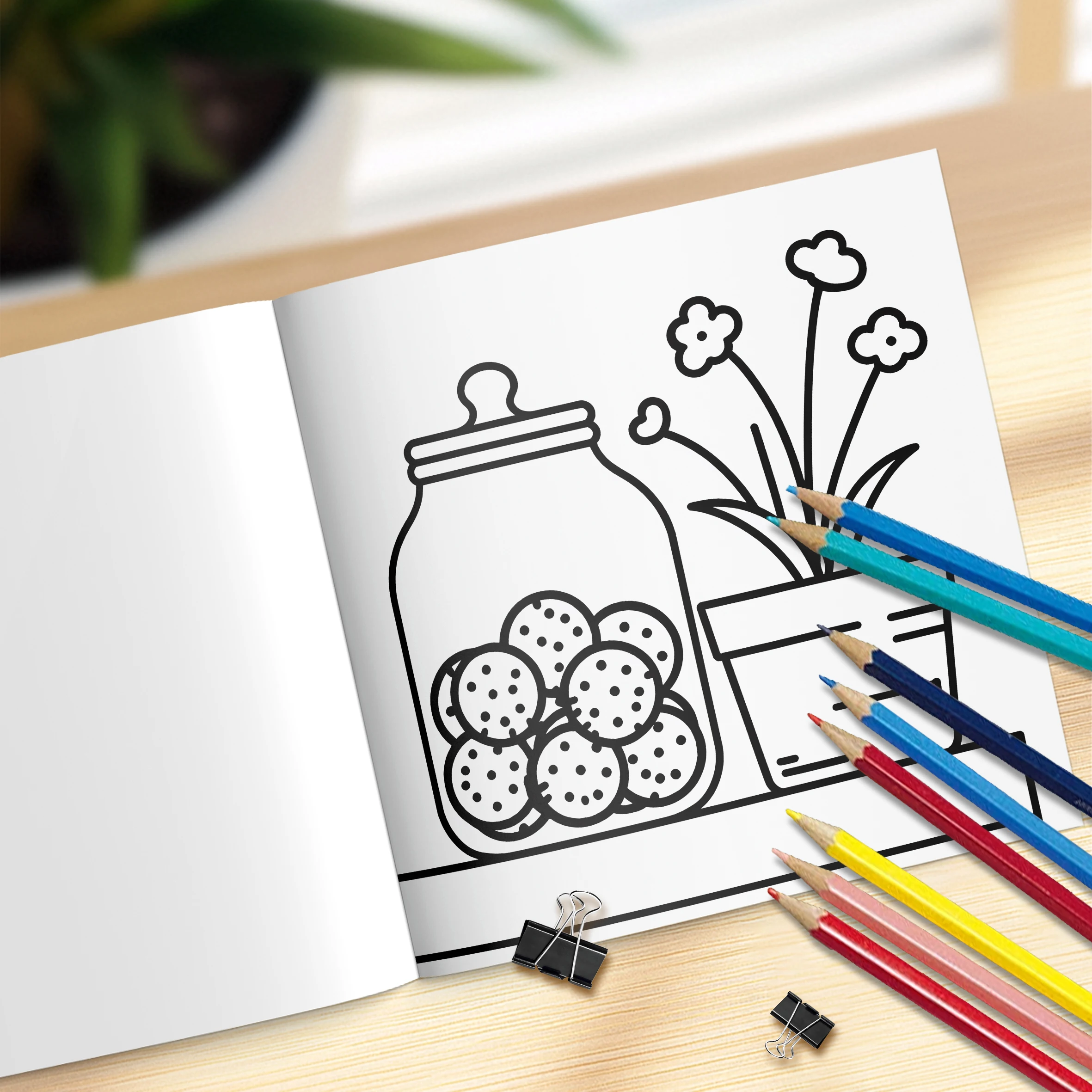 COZY & CUTE Bold-easy Patterns Coloring Book for Adults Cute Drawing Book Perfect Gift for Party and Birthday 6