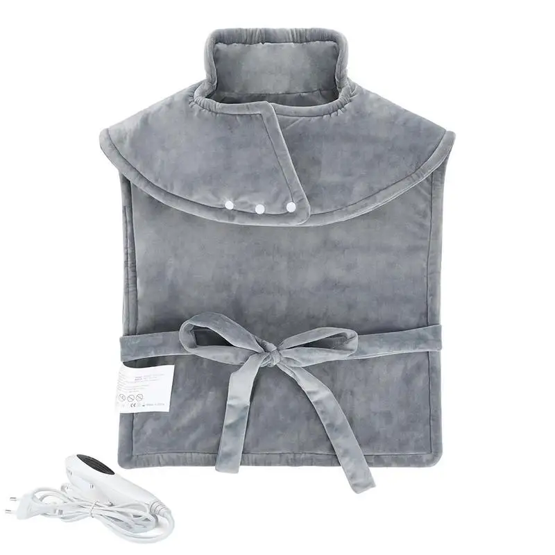 

Soft Electric Neck Heating Pad Warmer Heated Mat Large Thermal Blanket Shoulder Neck Back Heating Shawl Wrap 10 Heating Settings