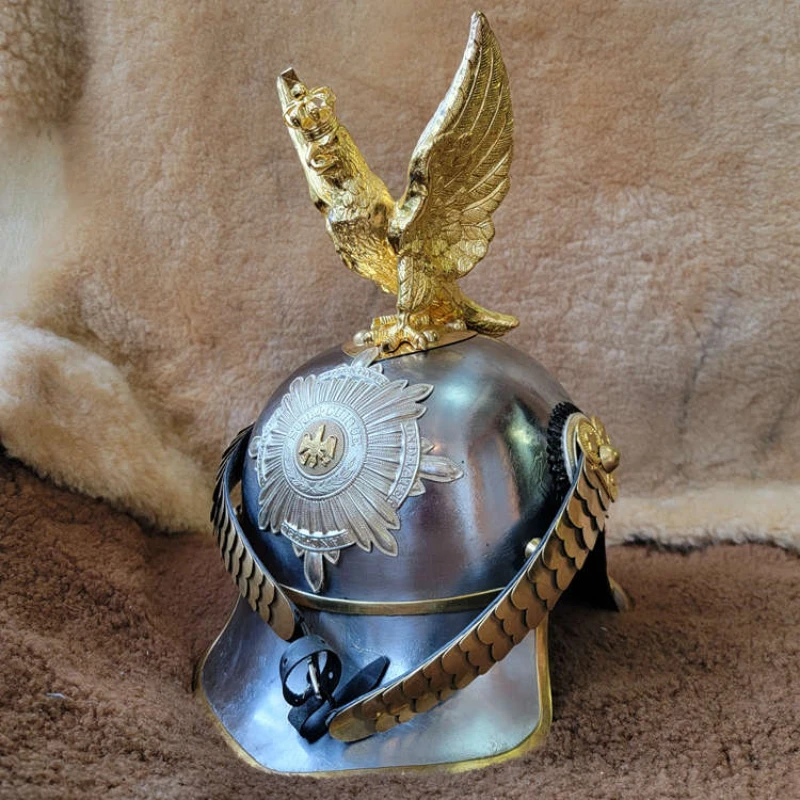 

The 19th century Prussian Guard Army Eagle Helmet Set is the same helmet worn by the German emperor
