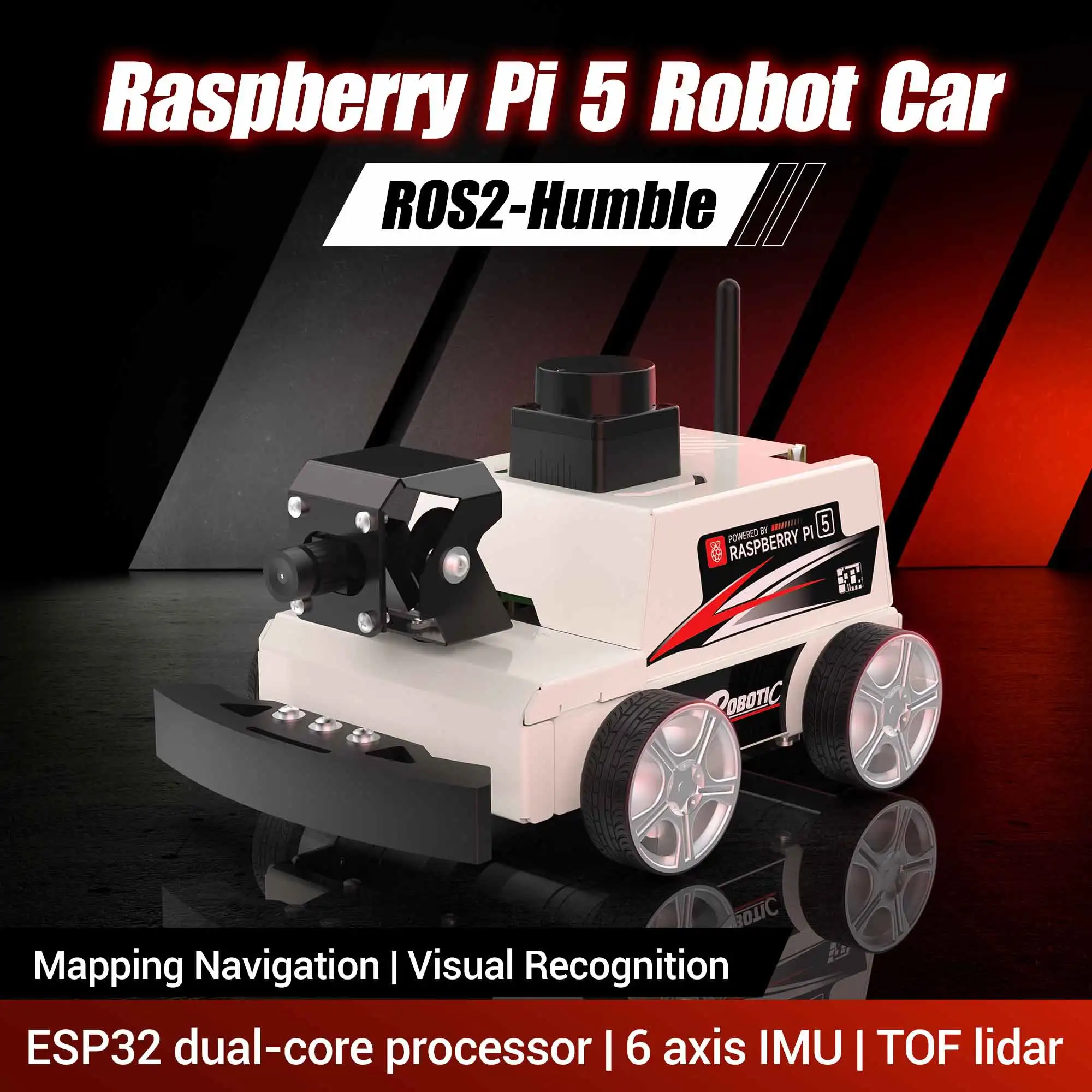 Raspberry-Pi-5-ROS2-Robot-coche-AI-visi-n-SLAM-mapeo-navegaci-n ...