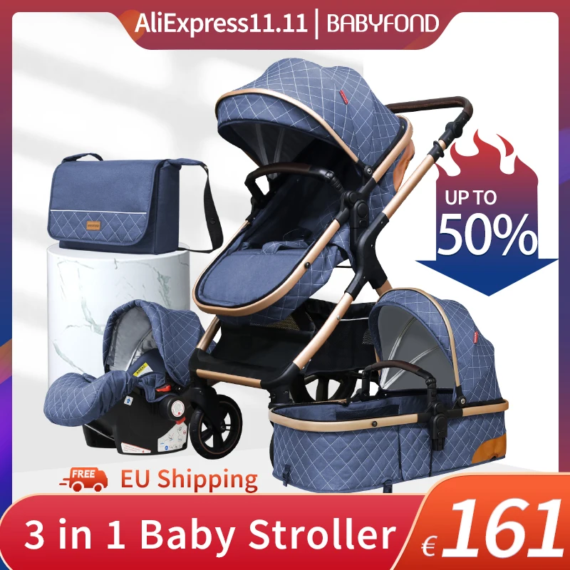 Four Wheel Baby Stroller Strollers Baby Carrier Newborn 3 1