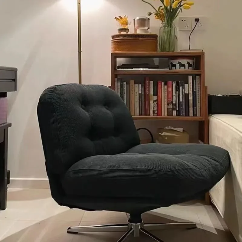 Trendy Recliner Chair for Small Spaces, Vintage Rotating Single Sofa Seat, Designer Armchair for Living Rooms