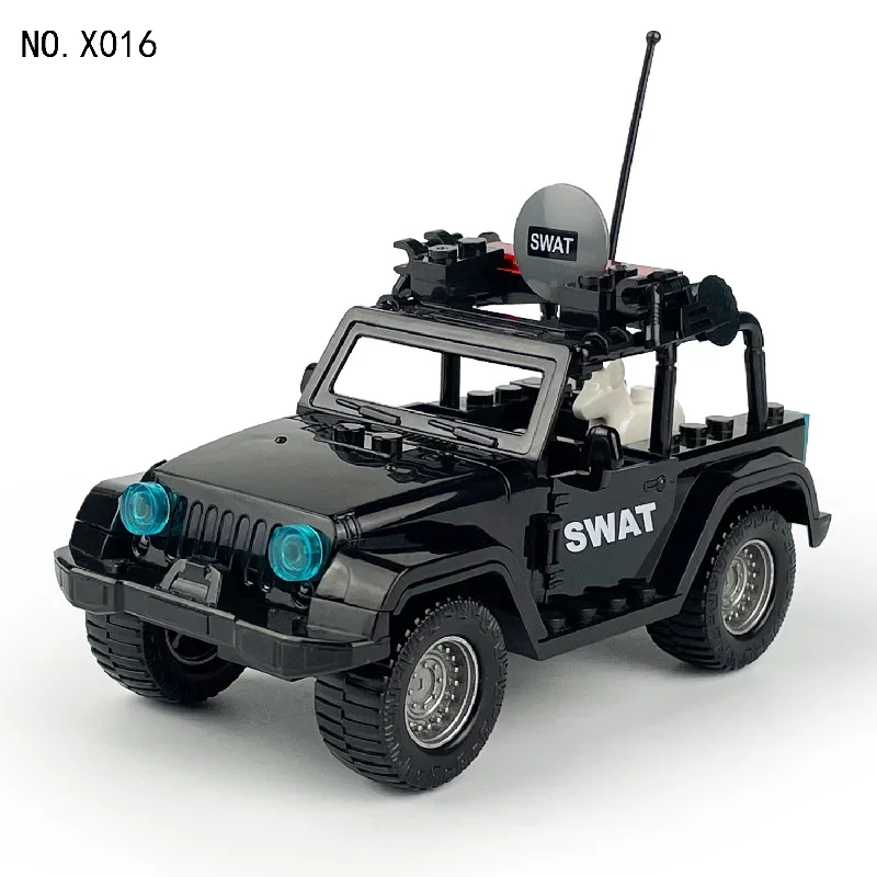 City Police Series Swat Off Road Assault Vehicle Building Blocks Mattoni Giocattoli Regali
