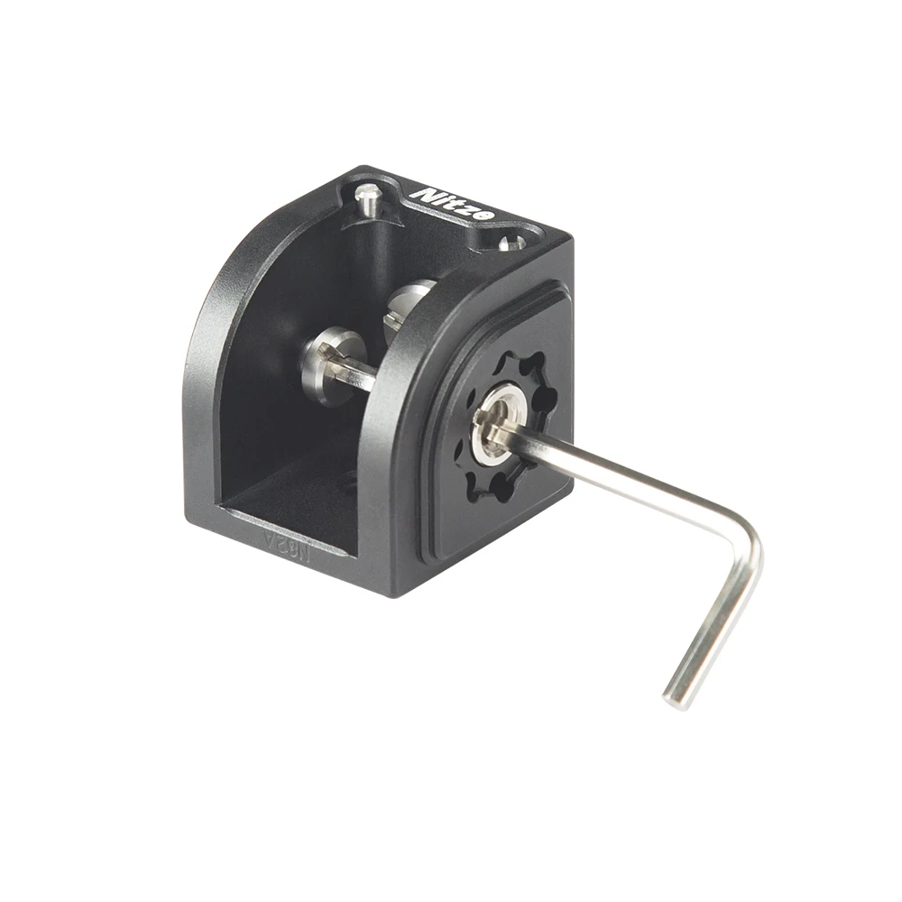 Nitze Cube Adapter (Four Sided) - N82A with 1/4” Screw，3/8” Screw，Hex  Spanner，Flat-head Screw Driver