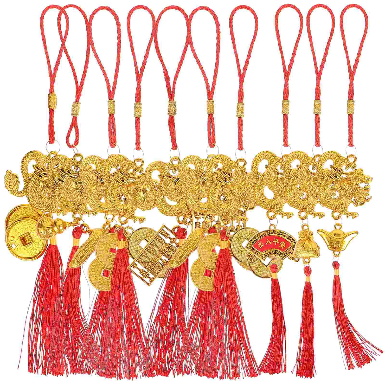 

Chinese New Year Ornaments 2024 Year The Dragon Gifts Red Chinese Knot Pendant Knots Tassels New Year Spring Festival Home