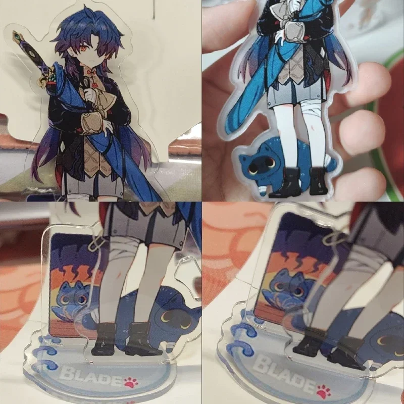 Honkai: Star Rail Acrylic Figure Stand - Blade & Kafka with Cats Desk Decor Ornament