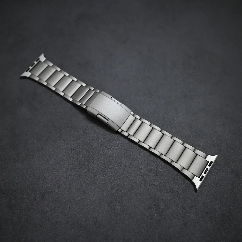 Titanium Business Strap for Apple Watch 9 Ultra 2 49mm Band 45mm 42 44mm Luxury Correa for IWatch Series 8 7 6 Se 5 4 38 40 41mm