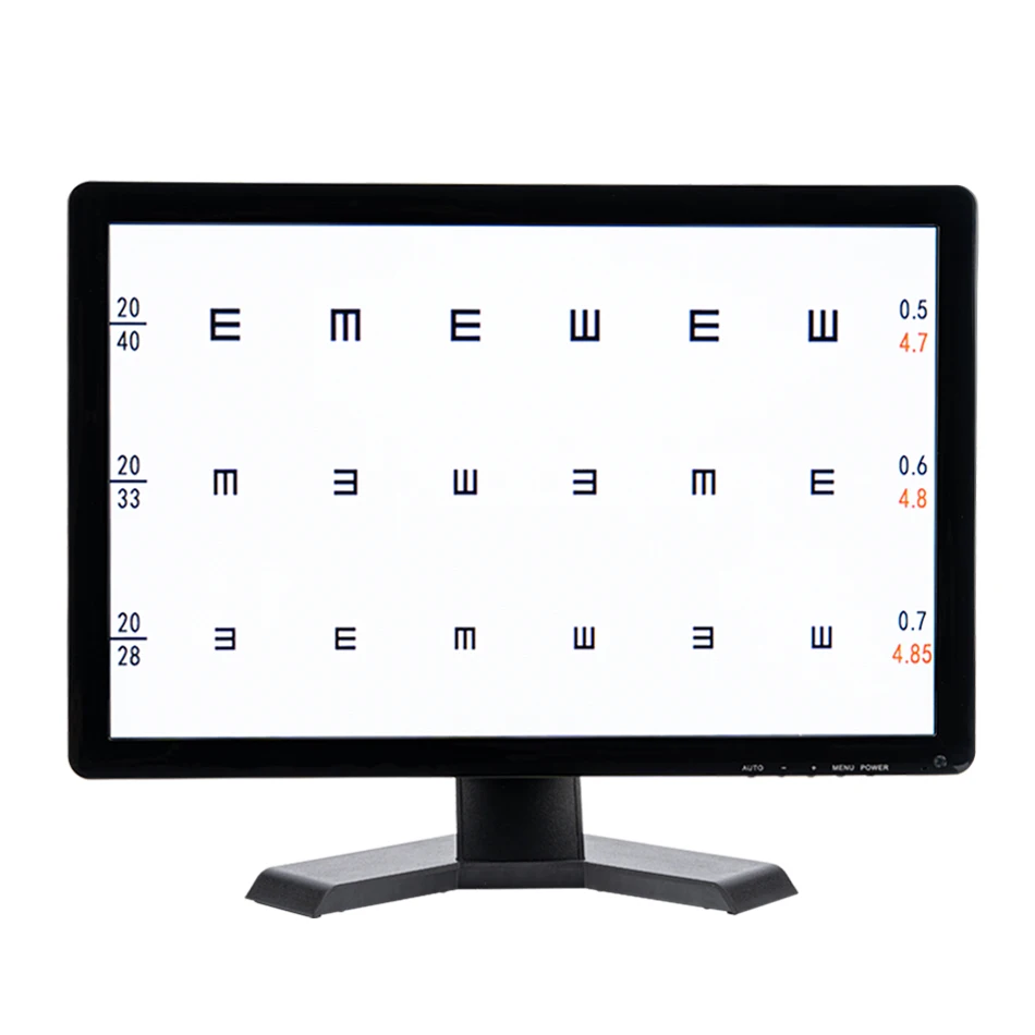 VC-5 Screen TV Set Available Vision Chart Panel Led Visual Acuity Testing Chart 19 Inch Eye Vision