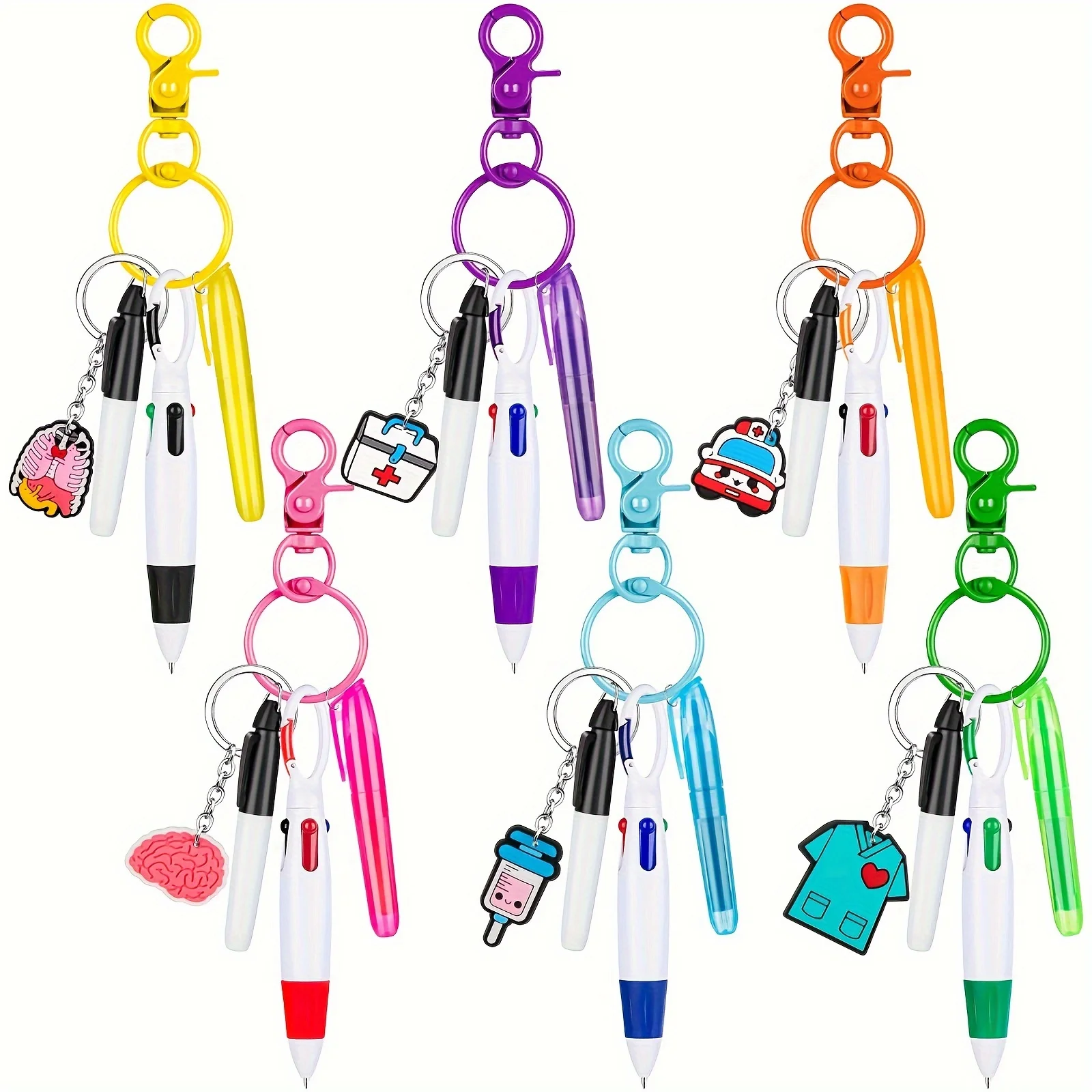 Highlighter Marker Pen Set 1 set Mini for Nurse Badge Reel