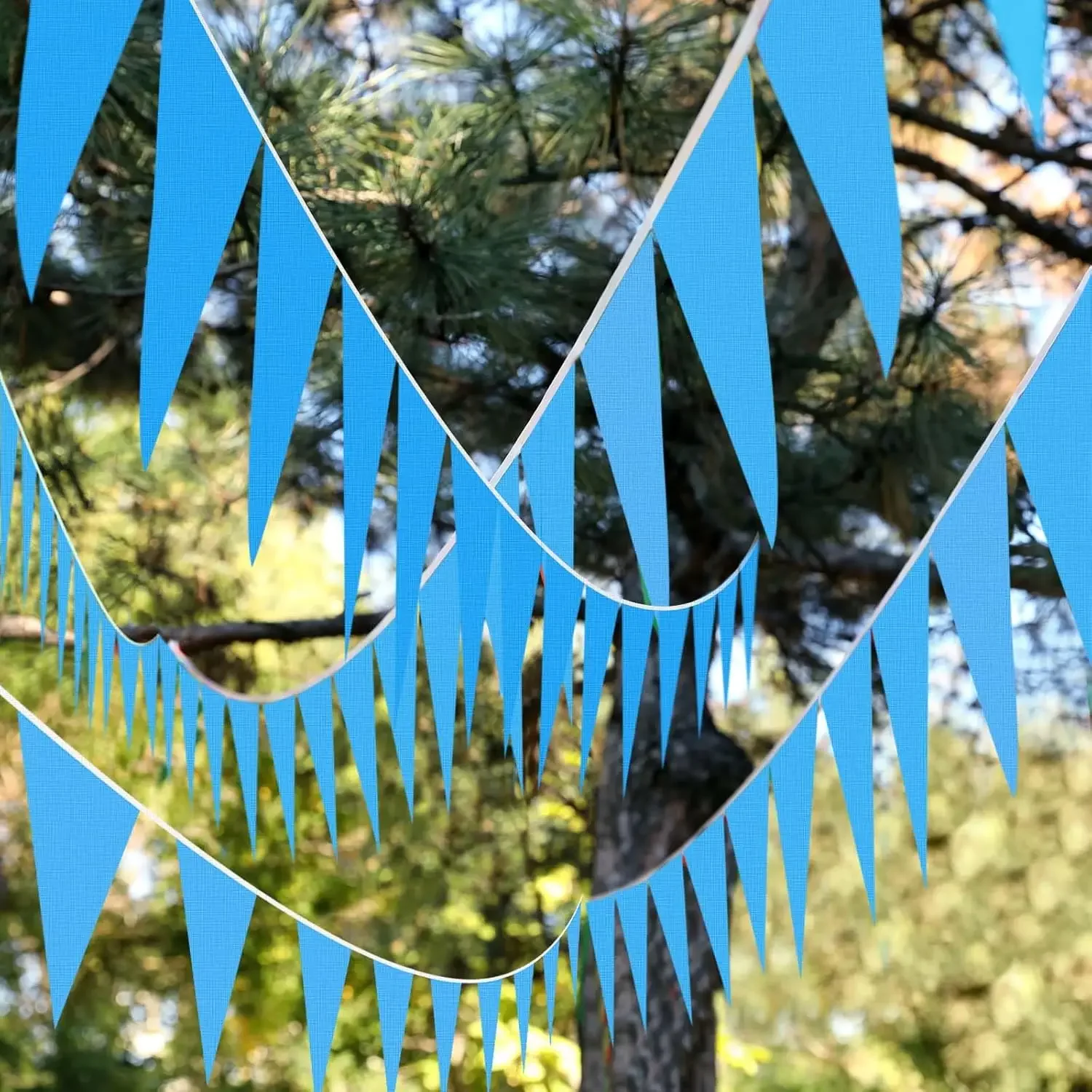 Pennant Banner Flag String Hanging Triangle Bunting Flag 33 ft 20 Pcs for Party Celebration Holiday Wedding Decoration