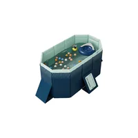 Piscine gonflable en PVC résistante à l'usure, pliable, pour enfants et nouveau-nés, pour la maison et l'extérieur 6