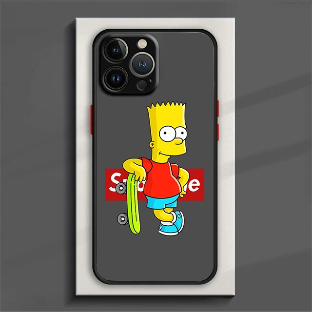 thumbnail image 1 of Luxury Trendy Brands Logo Phone Case For iPhone 15 14 13 12 11 Pro Max mini XS Max XR X 8 Plus SE Frosted Translucent Cover, 1 of 5