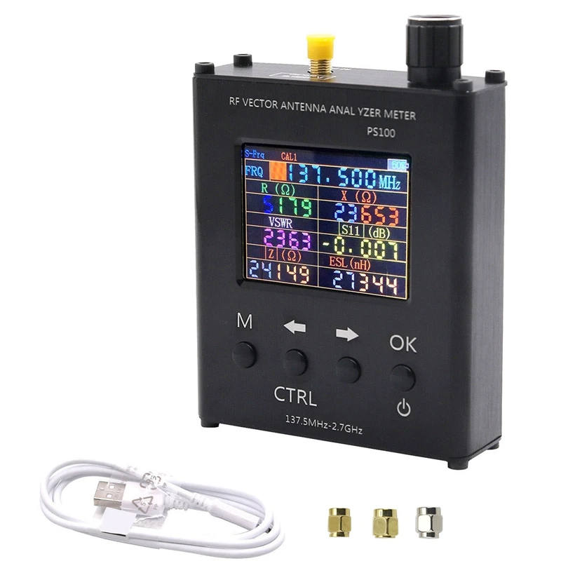 

N1201SA PS100 137,5 МГц-2,7 ГГц антенный анализатор 2,4 дюймов TFT UV RF стоячий измеритель волны тестер Стандартный Векторный анализатор радиочастоты