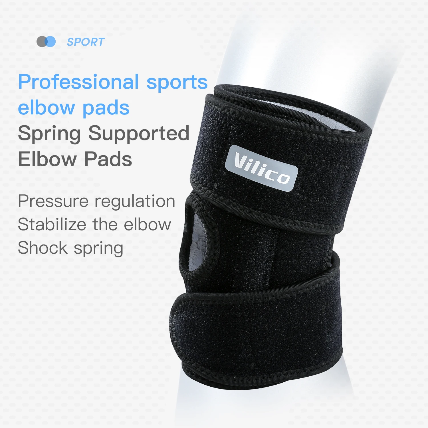 Fitness Basketball Cycling Outdoor Sports Elbow Protection Spring Support Breathable Pressure Fixation Protective Equipment