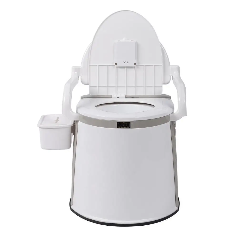 5L Camping Portable Toilet Travel Outdoor/Indoor Commode Potty +Tissue Box