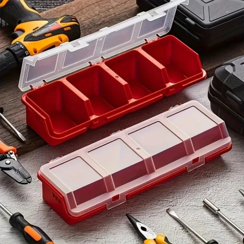 1 Piece of Multi Compartment Screw and Small Parts Storage Box - Durable Plastic Hardware and Jewelry Storage Space Items