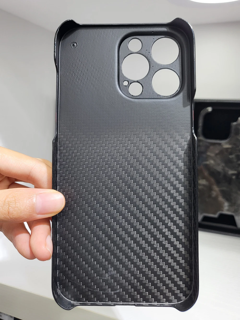 New Real Aramid Fiber Glossy Carbon Fiber Phone For iPhone 14 Pro Max iPhone14 14Pro 14Promax Case Cover
