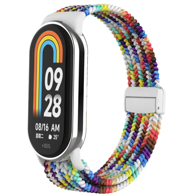Magnetic Nylon Braided Strap with Plastic Buckle