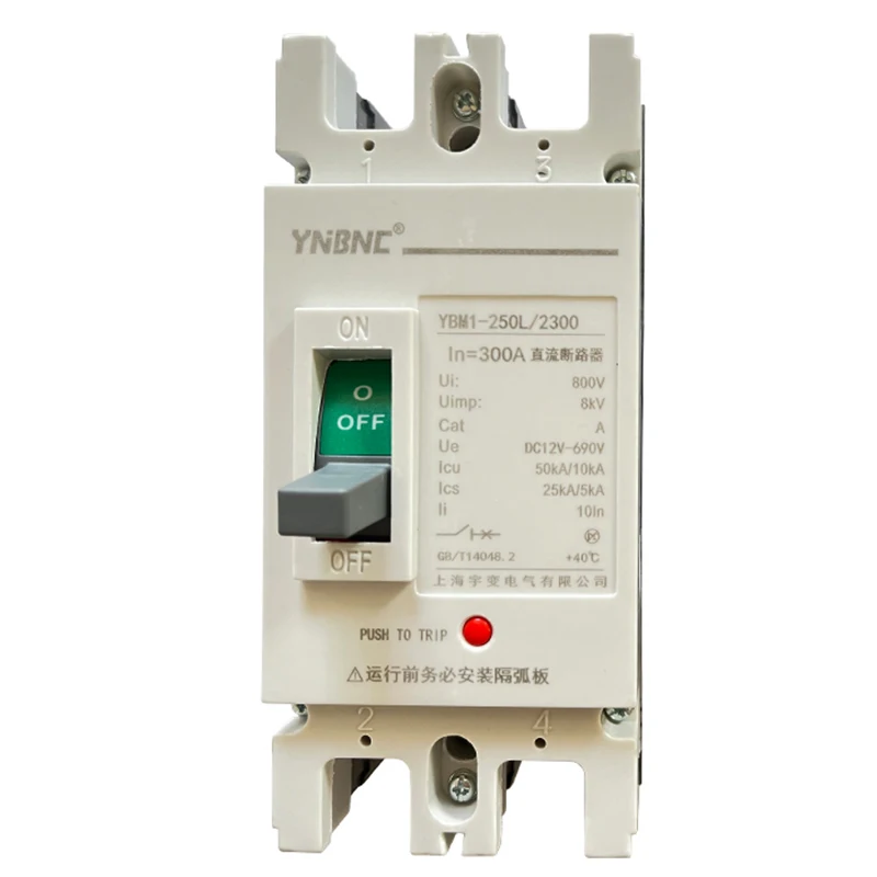 200A 250A 300A 400A 500A 600A DC Circuit Breaker for 12V 24V 36V 60V 72V 96V 120V Solar Battery System Electric Vehicle Battery