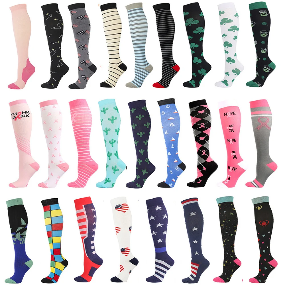 MOJITO 1 Pair Medical Compression Stockings Nurses Travel Running Women