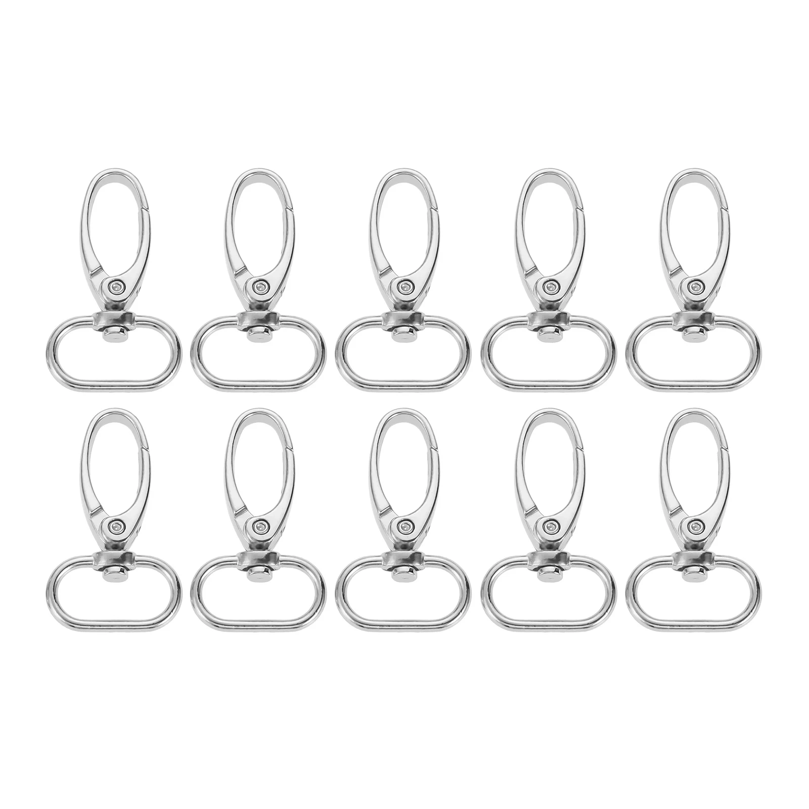 

10pcs Buckle Snap Hooks Metal Luggage Bag Buckle Snap Hook Bag Hanger Lobster Clasp DIY Sewing Handmade Key Chain Buttons