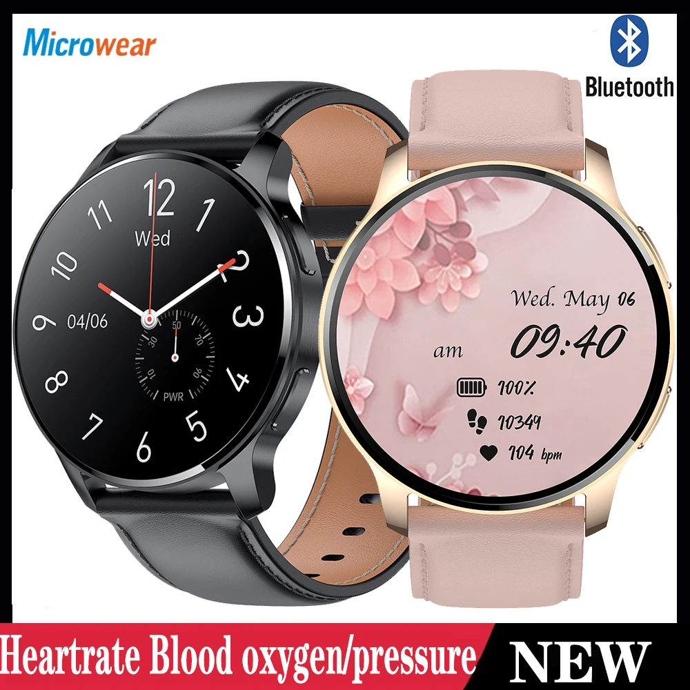 

New Blue Tooth Call Smartwatch Men Women Heartrate Blood Oxygen Pressure Monitor Smart Watches Waterproof Reminder Sleep Receive