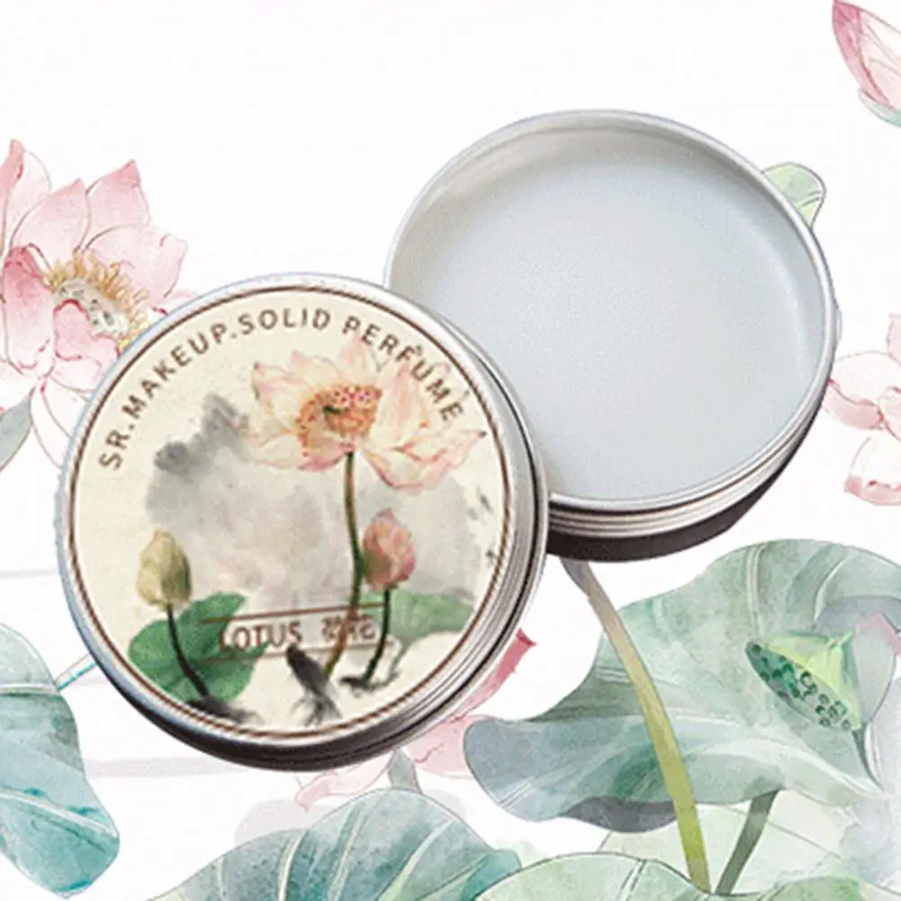 Women Solid Perfume Chinese Style Body Aroma Balm Long-lasting Rose Lavender Floral Fragrance Solid Balm Body Deodorant Supplies