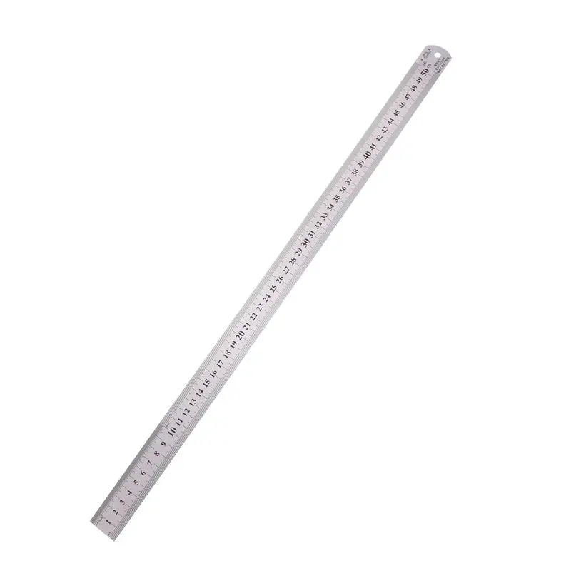 6X 그루브 우측 스테인리스 스틸 미터법 자 50cm 스테인리스 미터법 자