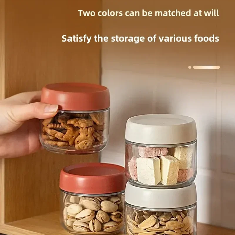 Set of 4 300ml Glass Jars with Lids Small Food Containers for Chia Pudding Jam Snack Yogurt Overnight Oats Candy 5