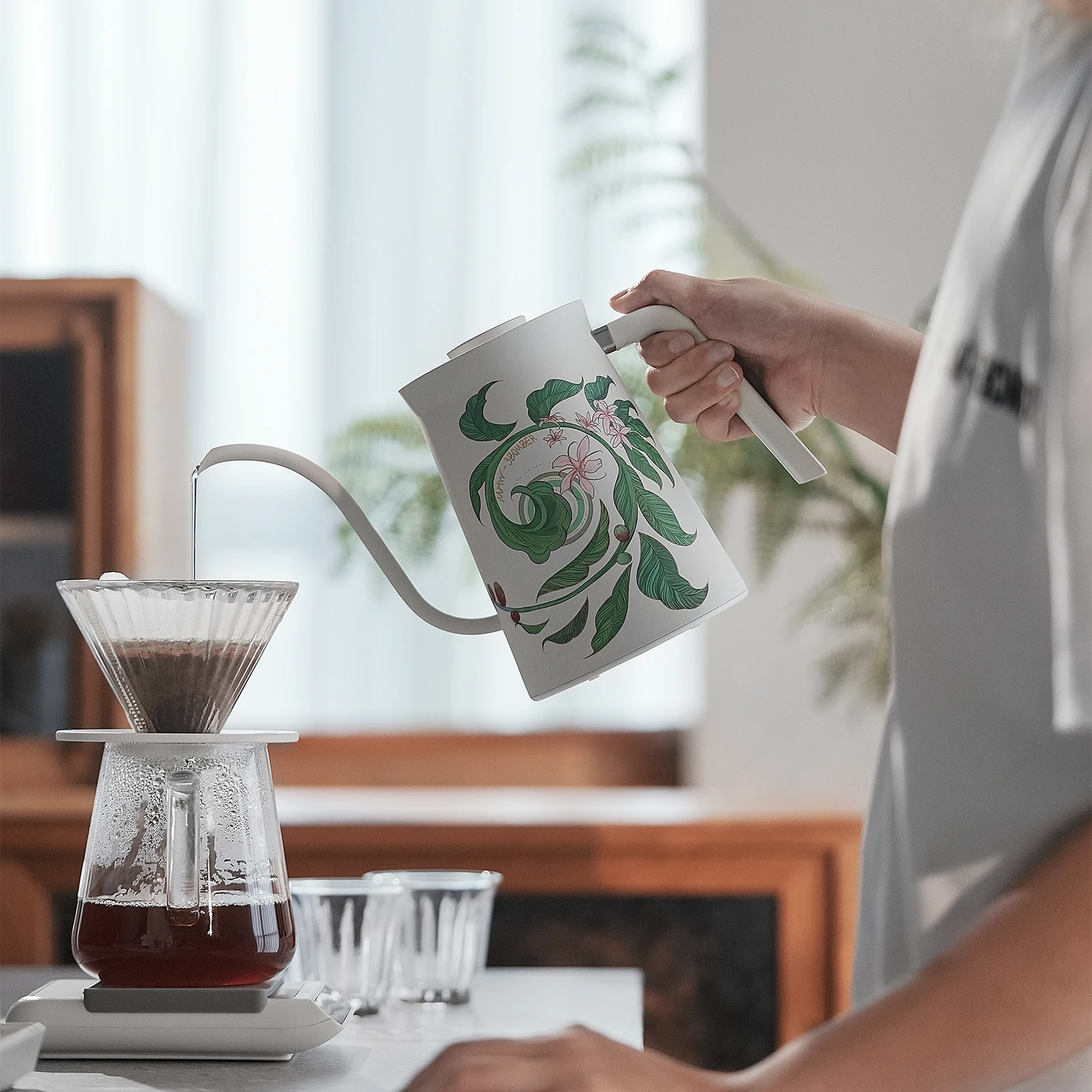 MHW-3BOMBER Electric Kettle Gooseneck Pour Over Kettle Coffee