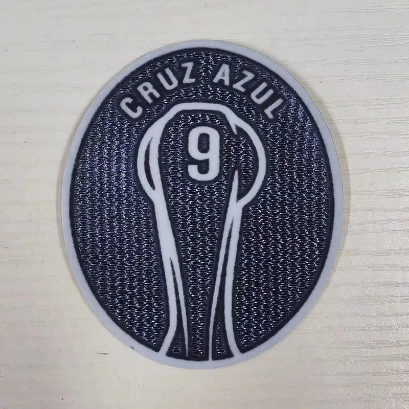 Football Badges CRUZ AZUL Cup Flocking Iron On Patches New