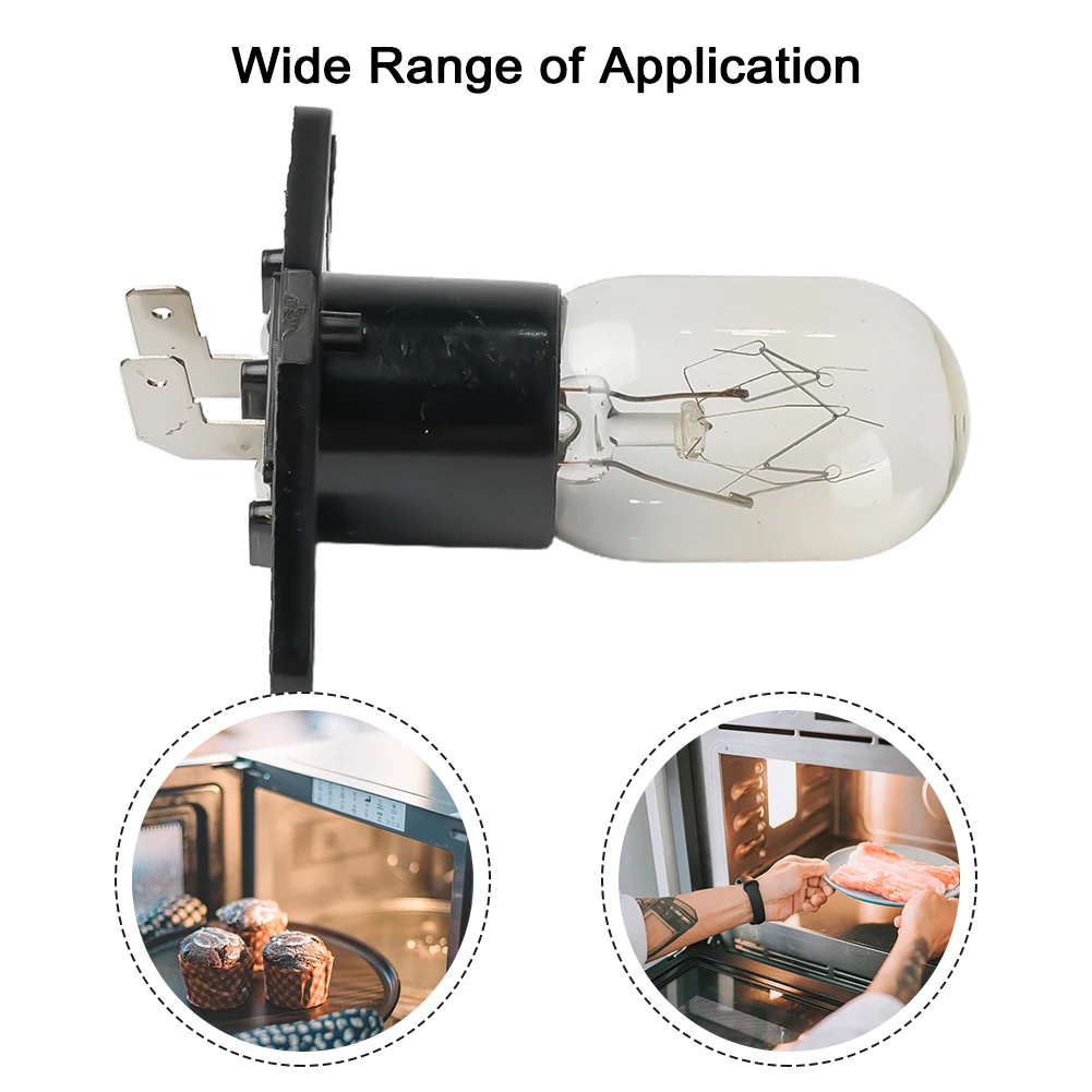 1 Stuks Magnetrons Gloeilampen Gloeilampen Globe 250V 2a Voor Magnetron Woonkeuken Accessoires Metalen Halidelampen