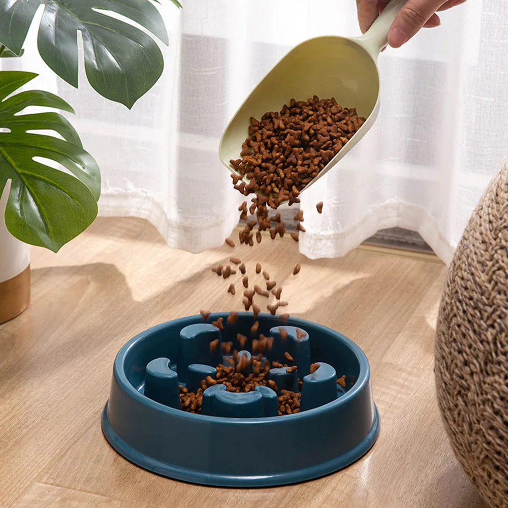Pet Slow Food Bowl Small Dog Choke-proof Bowl Non-slip Slow Food Feeder Dog Rice Pet Supplies Available for Cats and Dogs